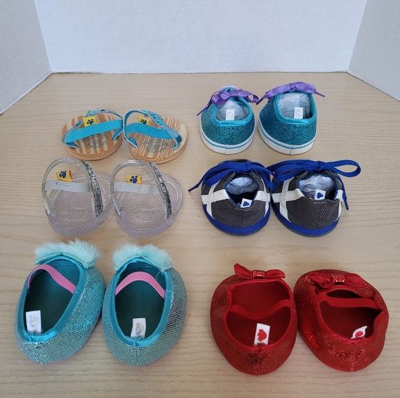 Build-A-Bear Shoes for Toys Bundle of 6 Pairs - Picture 2 of 15